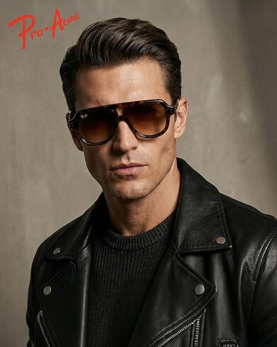 نظارة شمسية Pro Acme Retro Polarized Aviator للنساء والرجال، نظارات شمسية كبيرة الحجم بظلال الطيار المربعة في السبعينيات in Kuwait