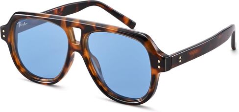 نظارة شمسية Pro Acme Retro Polarized Aviator للنساء والرجال، نظارات شمسية كبيرة الحجم بظلال الطيار المربعة في السبعينيات in Kuwait