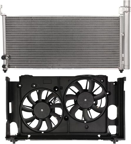 Cooling Fan Assembly Compatible with 2012-2017 for Toyota for Prius V 1.8L 2010-2015 for Toyota for Prius 1.8L,Radiator Fan Direct Fit Replacement for Engine Cooling Fan & Engine A/C Condenser in Saudi Arabia