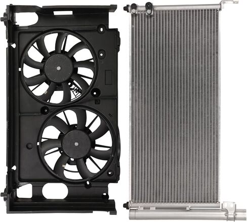 Cooling Fan Assembly Compatible with 2012-2017 for Toyota for Prius V 1.8L 2010-2015 for Toyota for Prius 1.8L,Radiator Fan Direct Fit Replacement for Engine Cooling Fan & Engine A/C Condenser in Saudi Arabia