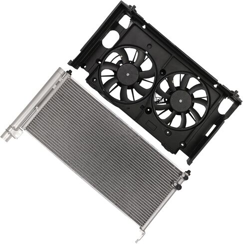 Cooling Fan Assembly Compatible with 2012-2017 for Toyota for Prius V 1.8L 2010-2015 for Toyota for Prius 1.8L,Radiator Fan Direct Fit Replacement for Engine Cooling Fan & Engine A/C Condenser in Saudi Arabia