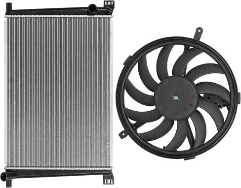 Cooling Fan Assembly Compatible with 2011-2016 for Mini for Cooper Countryman 1.6L 2013-2016 for Cooper Paceman 1.6L,Radiator Fan Direct Fit Replacement for Engine Cooling Fan & Radiator in Saudi Arabia