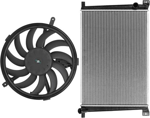 Cooling Fan Assembly Compatible with 2011-2016 for Mini for Cooper Countryman 1.6L 2013-2016 for Cooper Paceman 1.6L,Radiator Fan Direct Fit Replacement for Engine Cooling Fan & Radiator in Saudi Arabia