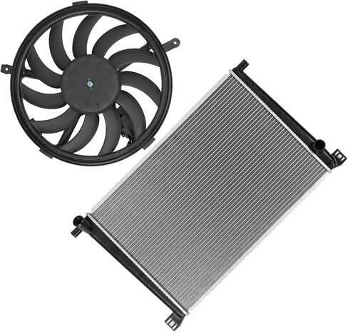 Cooling Fan Assembly Compatible with 2011-2016 for Mini for Cooper Countryman 1.6L 2013-2016 for Cooper Paceman 1.6L,Radiator Fan Direct Fit Replacement for Engine Cooling Fan & Radiator in Saudi Arabia