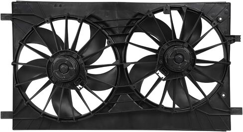 Radiator Cooling Fan Fit 2011-2014 for Chrysler 200 2.4L 2011-2014 for Chrysler 200 3.6L 2007-2010 for Chrysler Sebring 2.4L 621570 Black in Saudi Arabia