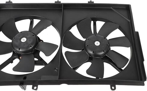 Radiator Cooling Fan Assembly Compatible with 2003 2004 2005 2006 for Mitsubishi for Outlander 2.4L, Black Radiator Fan Direct Fit Replacement for Engine Cooling Fan in Saudi Arabia