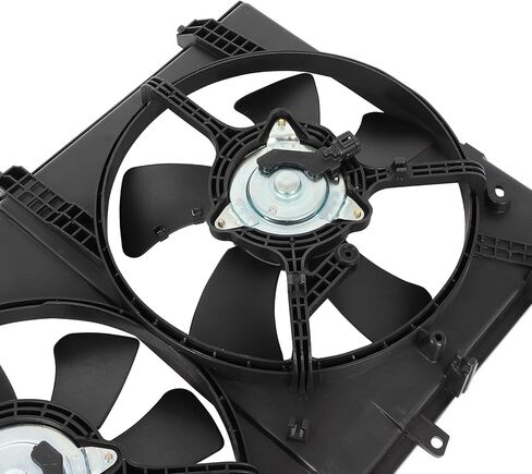 Radiator Cooling Fan Assembly Compatible with 2003 2004 2005 2006 for Mitsubishi for Outlander 2.4L, Black Radiator Fan Direct Fit Replacement for Engine Cooling Fan in Saudi Arabia