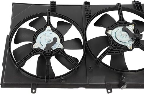 Radiator Cooling Fan Assembly Compatible with 2003 2004 2005 2006 for Mitsubishi for Outlander 2.4L, Black Radiator Fan Direct Fit Replacement for Engine Cooling Fan in Saudi Arabia