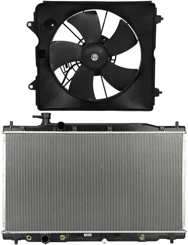 Radiator Cooling Fan Electric Fit 2007-2009 for Honda CR-V 2.4L 600820 Black in Saudi Arabia