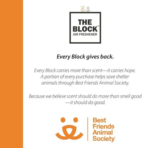 The Block - معطر هواء خشبي للسيارة ومزيل للروائح - رائحة تدوم طويلاً لأكثر من 30 يومًا - للاستخدام في السيارة والمنزل - فكرة هدية طازجة - صنع في الولايات المتحدة الأمريكية - فانيليا معتقة in Kuwait