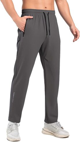 بنطال رياضي رجالي مع جيوب بسحاب، عبوة واحدة من بنطال الركض للرجال للصالة الرياضية والجري، بنطال رياضي سريع الجفاف، بنطال رياضي للرجال in Kuwait