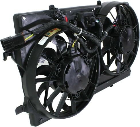 Dual Radiator Cooling Fan Assembly Set for Ford for Focus 2.0L 2000-2002 9607829 FO3115143, Revitalize your car in Kuwait