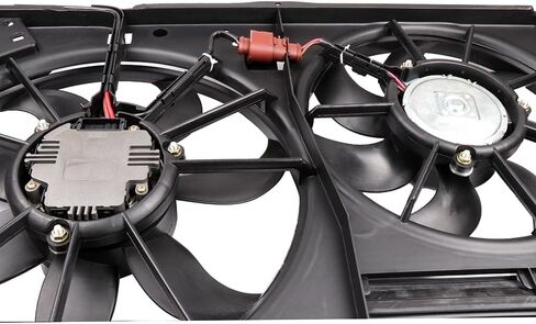 Cooling Fan Assembly Compatible with 2012-2014 for Volkswagen for Beetle 2.0L 2011 for Jetta 2.5L,Radiator Fan Direct Fit Replacement for Engine Cooling Fan & Engine A/C Condenser in Saudi Arabia