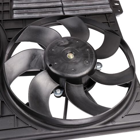 Cooling Fan Assembly Compatible with 2012-2014 for Volkswagen for Beetle 2.0L 2011 for Jetta 2.5L,Radiator Fan Direct Fit Replacement for Engine Cooling Fan & Engine A/C Condenser in Saudi Arabia