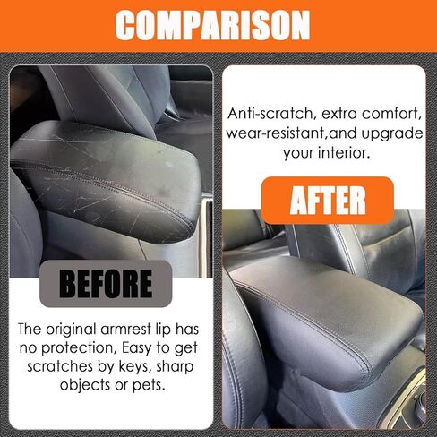 for Honda CRV 2012-2016 Center Console Cover - Middle Console Armrest Cover for Honda CRV Interior Accessories 2012 2013 2014 2015 2016 - Black in Kuwait