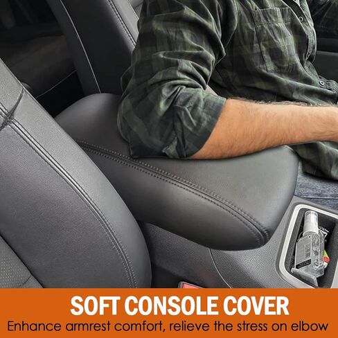 for Honda CRV 2012-2016 Center Console Cover - Middle Console Armrest Cover for Honda CRV Interior Accessories 2012 2013 2014 2015 2016 - Black in Kuwait