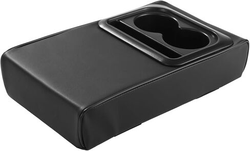 OMISTAR Car Armrest Storage Box - Car Center Console Armrest Pillow with Dual Cup Holders, Universal Memory Foam Car Armrest Cushion for Comfortable Elbow Support, Cellphone Storage 13.8x7.9x3.0 in in Saudi Arabia