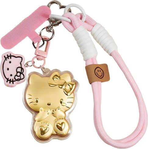 لطيف أنيمي سلاسل المفاتيح السوار للفتيات النساء مفاتيح السيارة محفظة محفظة حقيبة الظهر سحر سلسلة مفاتيح المعصم in Kuwait