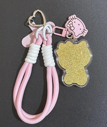 لطيف أنيمي سلاسل المفاتيح السوار للفتيات النساء مفاتيح السيارة محفظة محفظة حقيبة الظهر سحر سلسلة مفاتيح المعصم in Kuwait