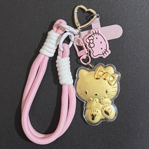 لطيف أنيمي سلاسل المفاتيح السوار للفتيات النساء مفاتيح السيارة محفظة محفظة حقيبة الظهر سحر سلسلة مفاتيح المعصم in Kuwait