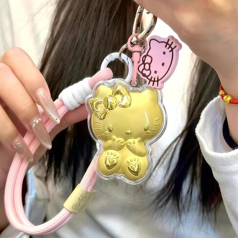 لطيف أنيمي سلاسل المفاتيح السوار للفتيات النساء مفاتيح السيارة محفظة محفظة حقيبة الظهر سحر سلسلة مفاتيح المعصم in Kuwait