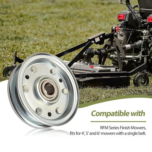4Pack Idler Flat Pulley Compatible with King Kutter RFM Series Finish Mowers 4' 5' 6' Mowers Replace 164090 in Saudi Arabia