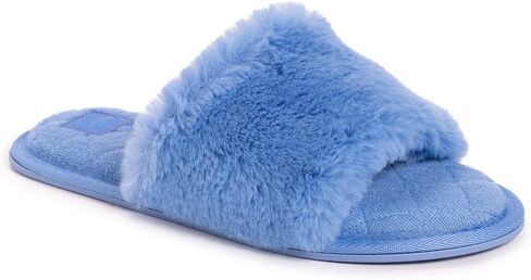 MUK LUKS Women's Sariah Slipper, Dark Blue, Medium in Saudi Arabia