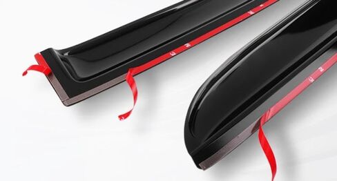 4 قطع أصلية من عاكس الرياح لنافذة التهوية متوافق مع 2005-2009 هامر H3، ظلال حماية من المطر والدخان الداكن والشمس والثلج، وشريط مقاوم للشمس على واقي النافذة الجانبية 94501 in Kuwait