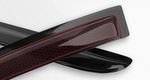 4 قطع أصلية من عاكس الرياح لنافذة التهوية متوافق مع 2005-2009 هامر H3، ظلال حماية من المطر والدخان الداكن والشمس والثلج، وشريط مقاوم للشمس على واقي النافذة الجانبية 94501 in Kuwait