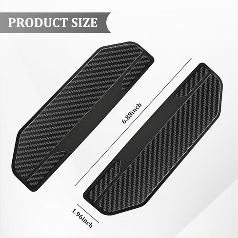 HZEL 2PCS Car Side Mirror Visor Rain Guards, Carbon Fiber Vehicle Rear View Mirror Rain Shield Cover, Automotive Exterior Rearview Visor Eyebrow Protector, Universal for SUV Van Truck in Saudi Arabia