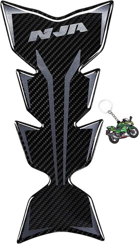 5D Real Carbon Fiber, Motorcycle Decal Vinyl Tank Protector, Tank Pad for Ninja 400 Ninja 650 ZX636 ZX600 ZX-10R ZX14 ZX1400 ZX14R ABS 1000 ZX100 (GRAY) in Kuwait