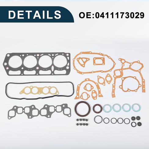 Cylinder Head Gasket Kit for Toyota Engine 2Y/3Y Efficiency Seal No.0411173029 Engine Valve Gasket Set 1 Set in Saudi Arabia