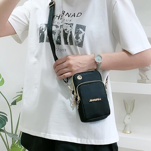 Small Crossbody Bags for Women Men, Nylon Crossbody Phone Bag Universal Arm Bag Shoulder Handbag With Adjustable Strap in Saudi Arabia