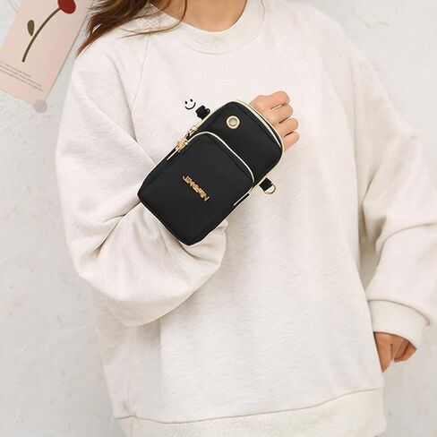 Small Crossbody Bags for Women Men, Nylon Crossbody Phone Bag Universal Arm Bag Shoulder Handbag With Adjustable Strap in Saudi Arabia