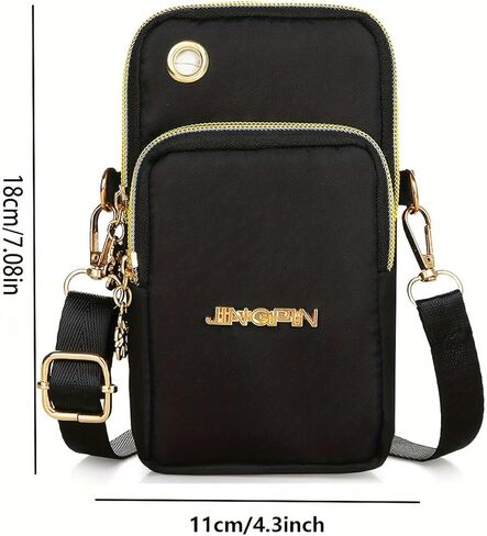 Small Crossbody Bags for Women Men, Nylon Crossbody Phone Bag Universal Arm Bag Shoulder Handbag With Adjustable Strap in Saudi Arabia