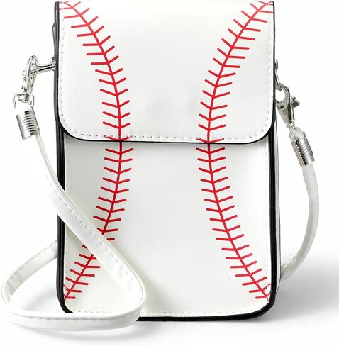 Baseball/Softball Crossbody Purses Small Bags for Sport Women Cell Phone Bag Purse Leather Women Handbags for Events in Saudi Arabia