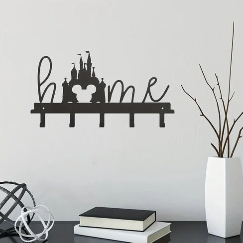 Modern Style Decoration Metal Mouse Castle Hook Decor Wall Art Decorations Hanging Sculpture for Decorate Living Room, Dining Room, Bedroom or Outdoor in Saudi Arabia