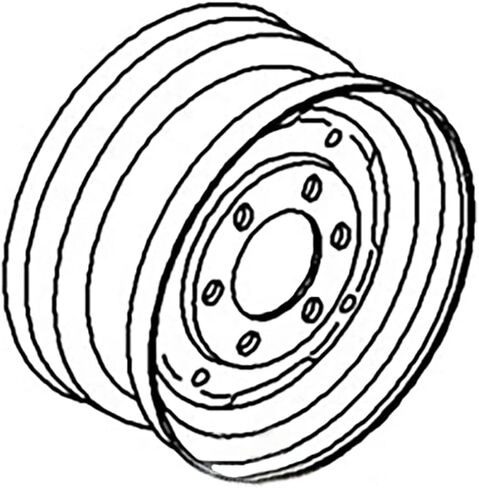 8N1015D One Front Wheel Rim with Dimensions 4.5" x 16" and 6 Holes Fits Ford 8N NAA Jubilee 600 800 in Saudi Arabia