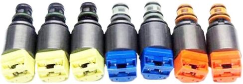 7-Piece Transmission Solenoid Kit Compatible with 128i 135i 335i 550i 650i X1 X5 X6 Z4 and S5 Q5 A4 LR4 for 6HP21 6HP28 Transmissions in Kuwait
