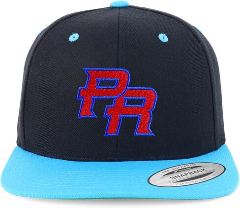 Trendy Apparel Shop Puerto Rico PR Embroidered Snapback Flatbill Cap in Saudi Arabia