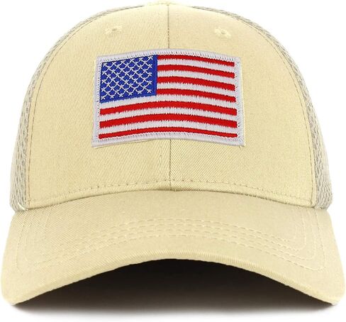 Armycrew American Flag Original Tactical Embroidered Patch Air Mesh Flex Cap in Saudi Arabia
