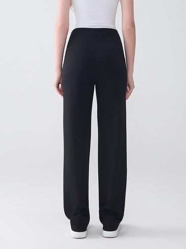 Tall Women’s Wide Straight Leg Lounge Pants, High Waisted Stretch Yoga Workout Pants with Pockets, 30" 32" 34" 36" Inseam in Saudi Arabia