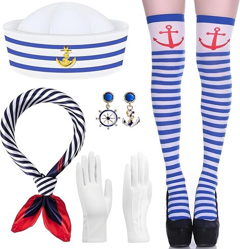 زي إكسسوارات كابتن البحار لليخت يشمل قبعات الكابتن للرجال in Kuwait