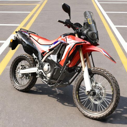 Motorcycle Engine Guard Crash Bar with Skid Plate for CRF250L Rally 2017 2018 2019 2020 Highway Bar Bumper in Kuwait