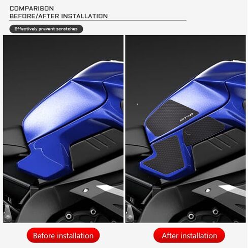 Motorcycle Tank Grip Side Decals Anti Slip Tank Pad Stickers for Yamaha MT-10 MT10 MT 10 FZ10 FZ-10 FZ 10 2016-2021 Tank Grips in Saudi Arabia
