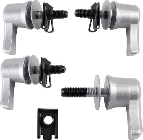 WYNMOTO Saddlebag Lever Lock,Security Hardware Theft Deterrent System Twist Block Fit For Harley Touring CVO Heritage Softail Motorcycle Fastener Bolts Nuts Mounting Kit 1992-2021 Chrome in Kuwait