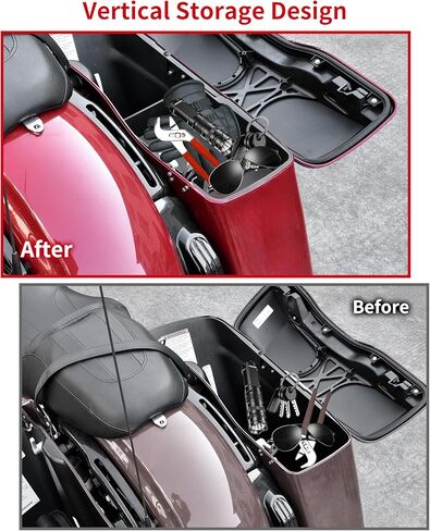 Rear Hard Saddlebag Tray Organizer Tool Box Saddle bag Organizer Tray Top Shelf for Harley Street Electra Road Glide Road King Ultra Limited Touring 2014-2023 Accessories (Right) in Saudi Arabia