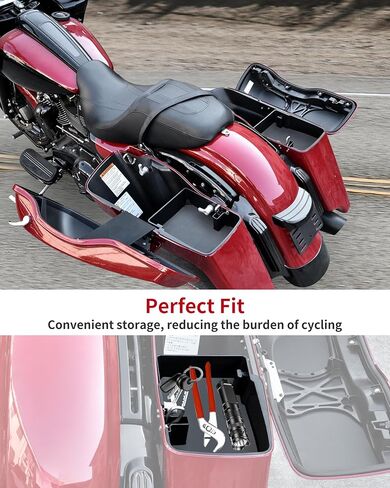 Rear Hard Saddlebag Tray Organizer Tool Box Saddle bag Organizer Tray Top Shelf for Harley Street Electra Road Glide Road King Ultra Limited Touring 2014-2023 Accessories (Right) in Saudi Arabia