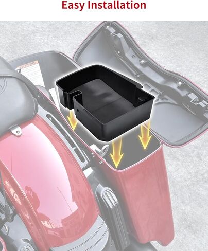 Rear Hard Saddlebag Tray Organizer Tool Box Saddle bag Organizer Tray Top Shelf for Harley Street Electra Road Glide Road King Ultra Limited Touring 2014-2023 Accessories (Right) in Saudi Arabia
