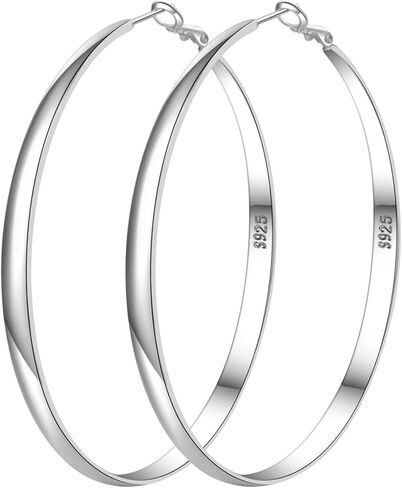Gold Hoop Earrings for Women 14K Gold Plated Hoop Earrings Large Gold Hoop Earrings Hypoallergenic Thin Oversize Big Gold Hoop Earrings for womens we in Saudi Arabia